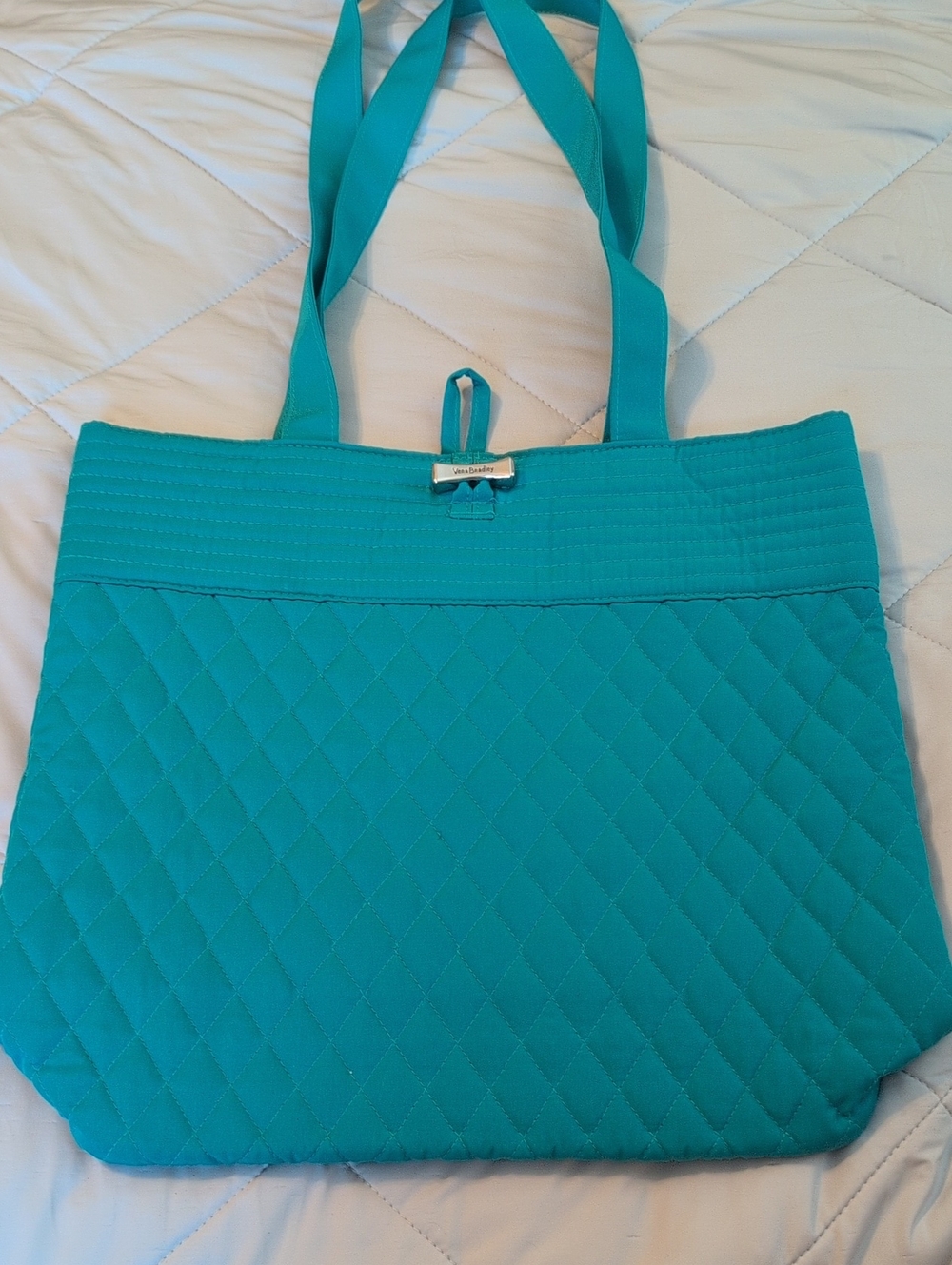 Quilted Vera Bradley Teal Tote Bag - Women